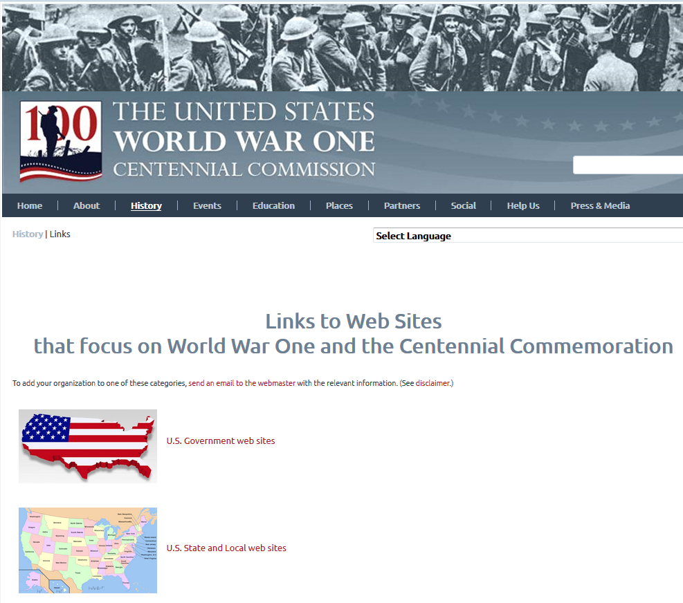 Links screen grab