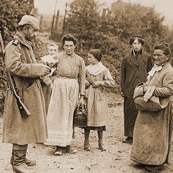 German occupying forces subjugated local citizens 