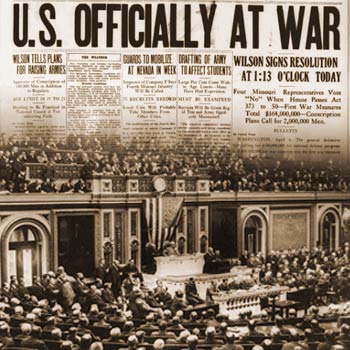 America Officially Declares War on April 6, 1917