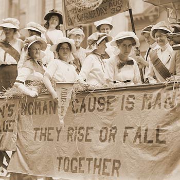 The women's suffrage movement in WWI
