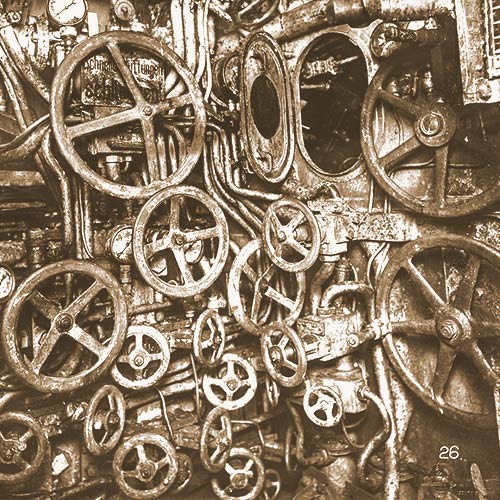Interior of a WWI era German U-Boat