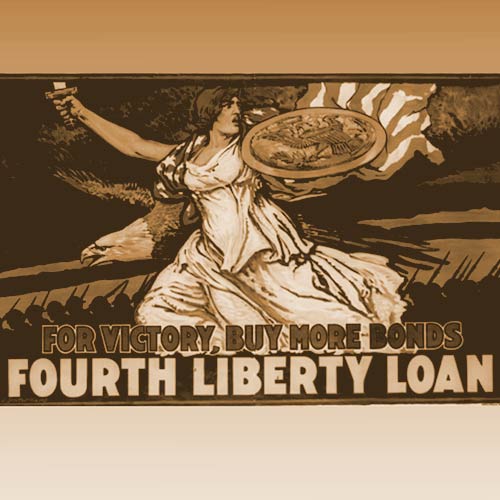 The 4th liberty bond drive goes into full swing to raise $6B just 50 days before the armistice