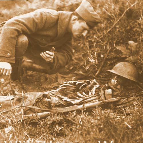 A gruesome task faced the troops after the Armistice