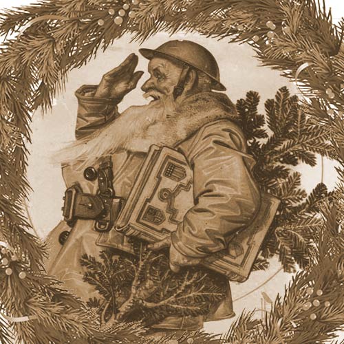 "Saluting Santa" Magazine cover created by Joseph Christian Leyendecker