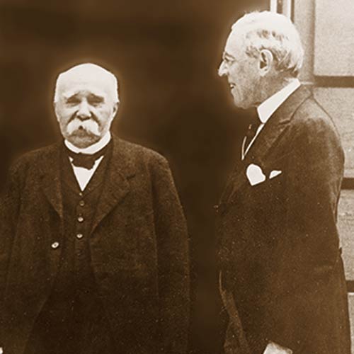 Clemenceau and Wilson at the Paris Peace Conference