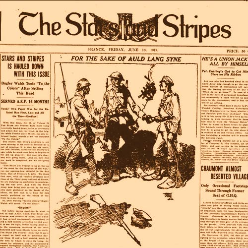 Cover of last issue of WWI Stars and Stripes