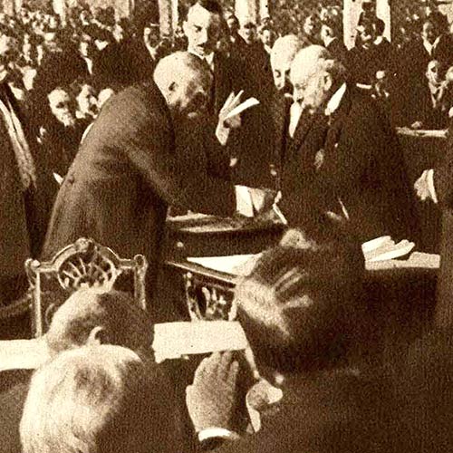 Signing the Peace Treaty at Versailles