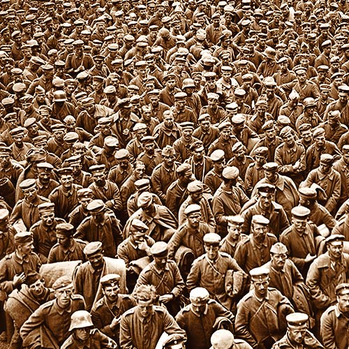 Tens of thousands of German soldiers are captured in October of 1918