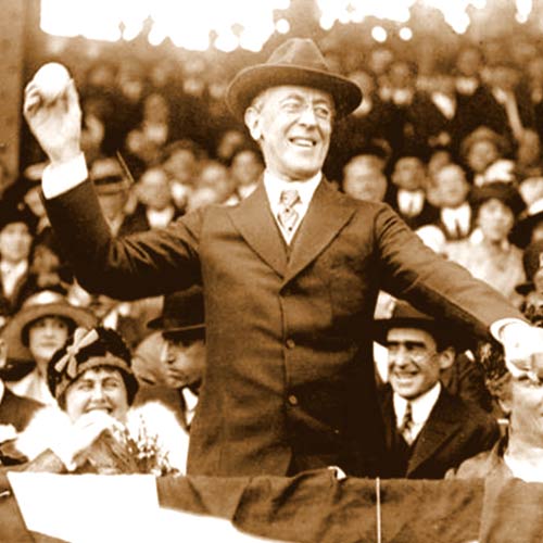 Woodrow Wilson is approached by Central Powers making overtures to a cease fire - In large part because of his 14 points