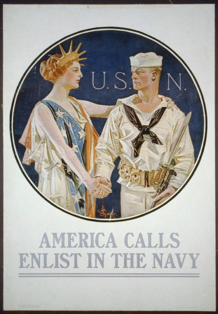 HESSWWI navy poster lady liberty