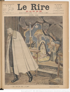 Le Rire Christmas 1918 Nativity and German God is not old I hve blundered