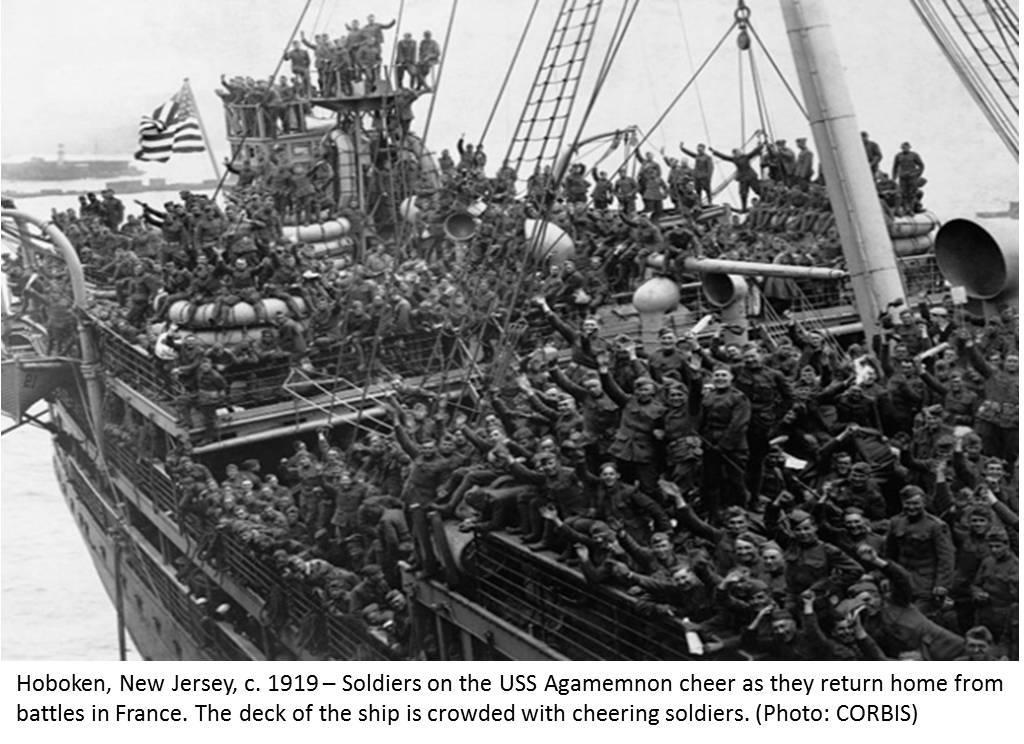 REIDUSS Agamemnon 1919 returning troops 
