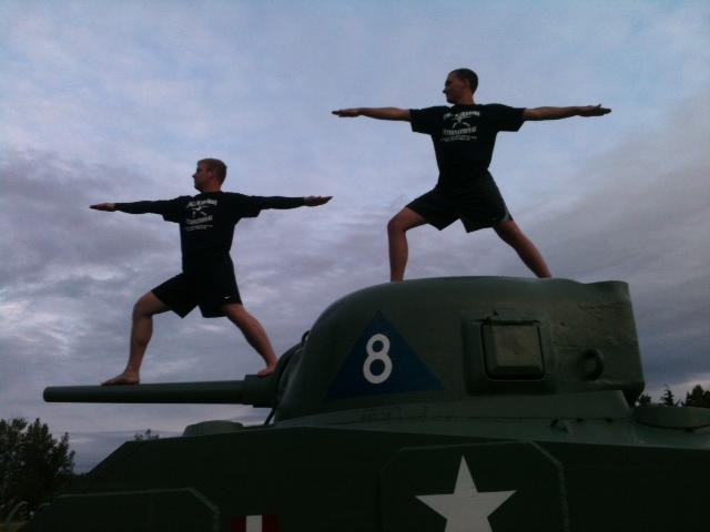 Soldiers Doing Yoga