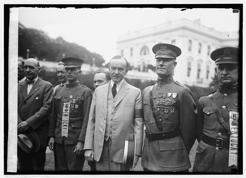 Woodfill with President Calvin Collidge