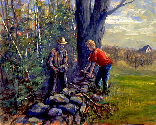 mending wall by ken fiery