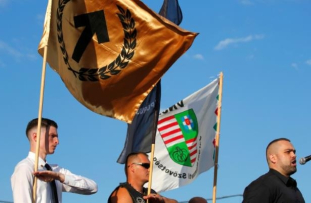 yirityan a leader of a new hungarian extreme right group speaks during the launch of their new movem 186990 