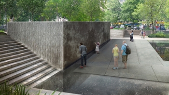 View from South Terrace to Wall
